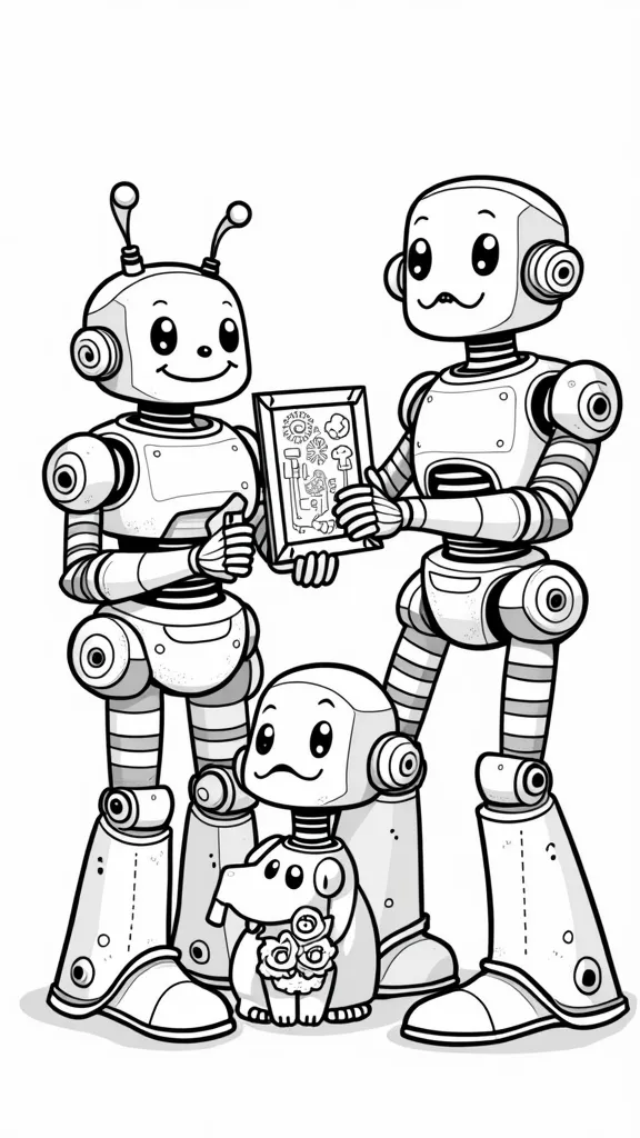 coloriage de robots